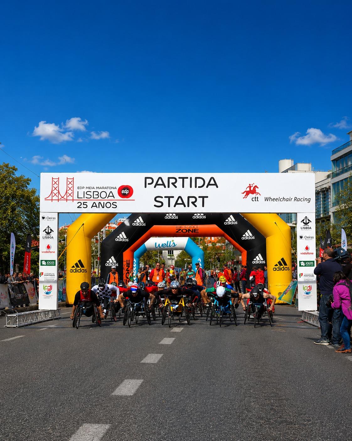 Arco de partida EDP Lisboa Marathon