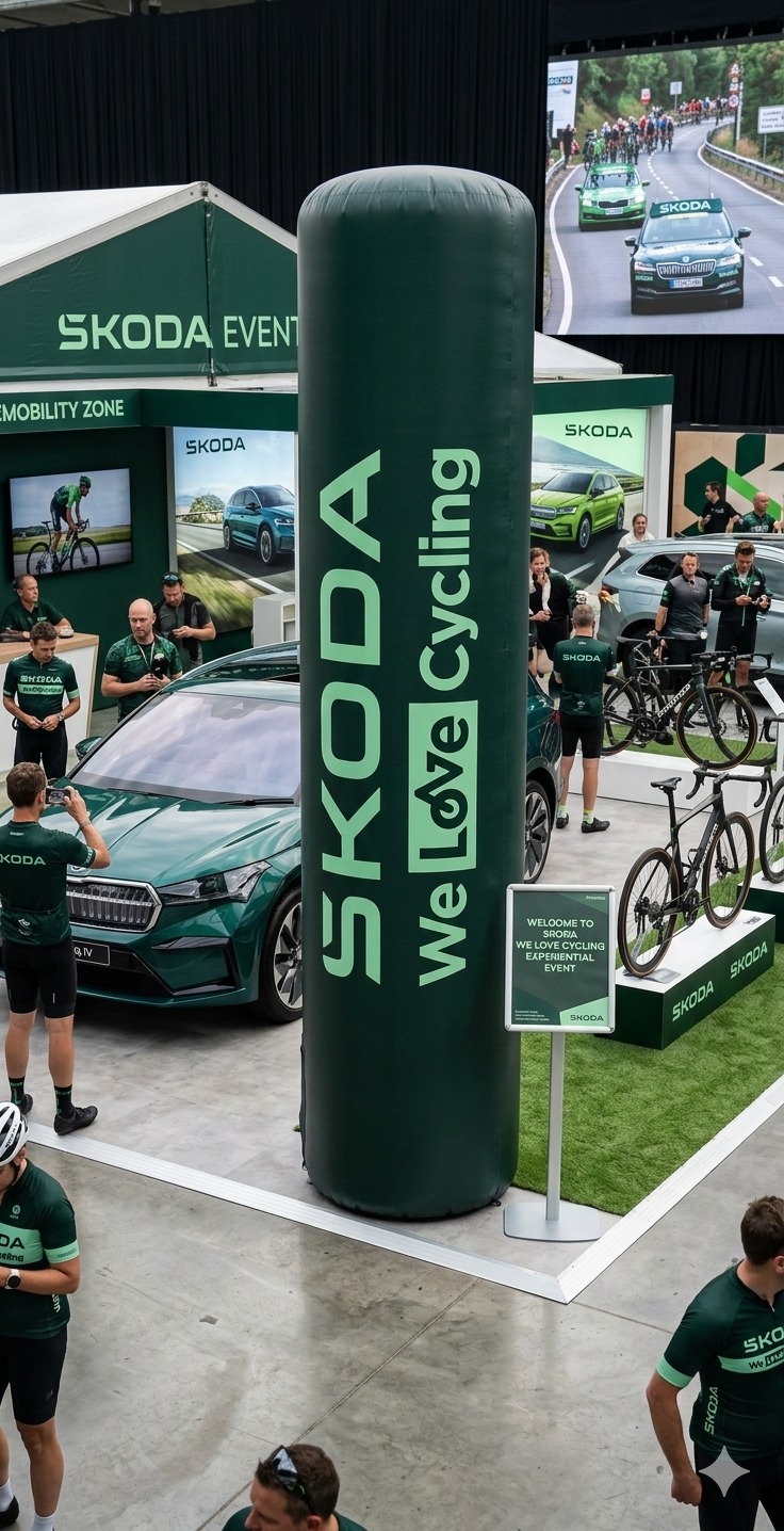 Totem insuflável Škoda — We Love Cycling